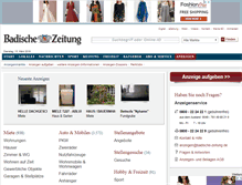 Tablet Screenshot of anzeigen.badische-zeitung.de